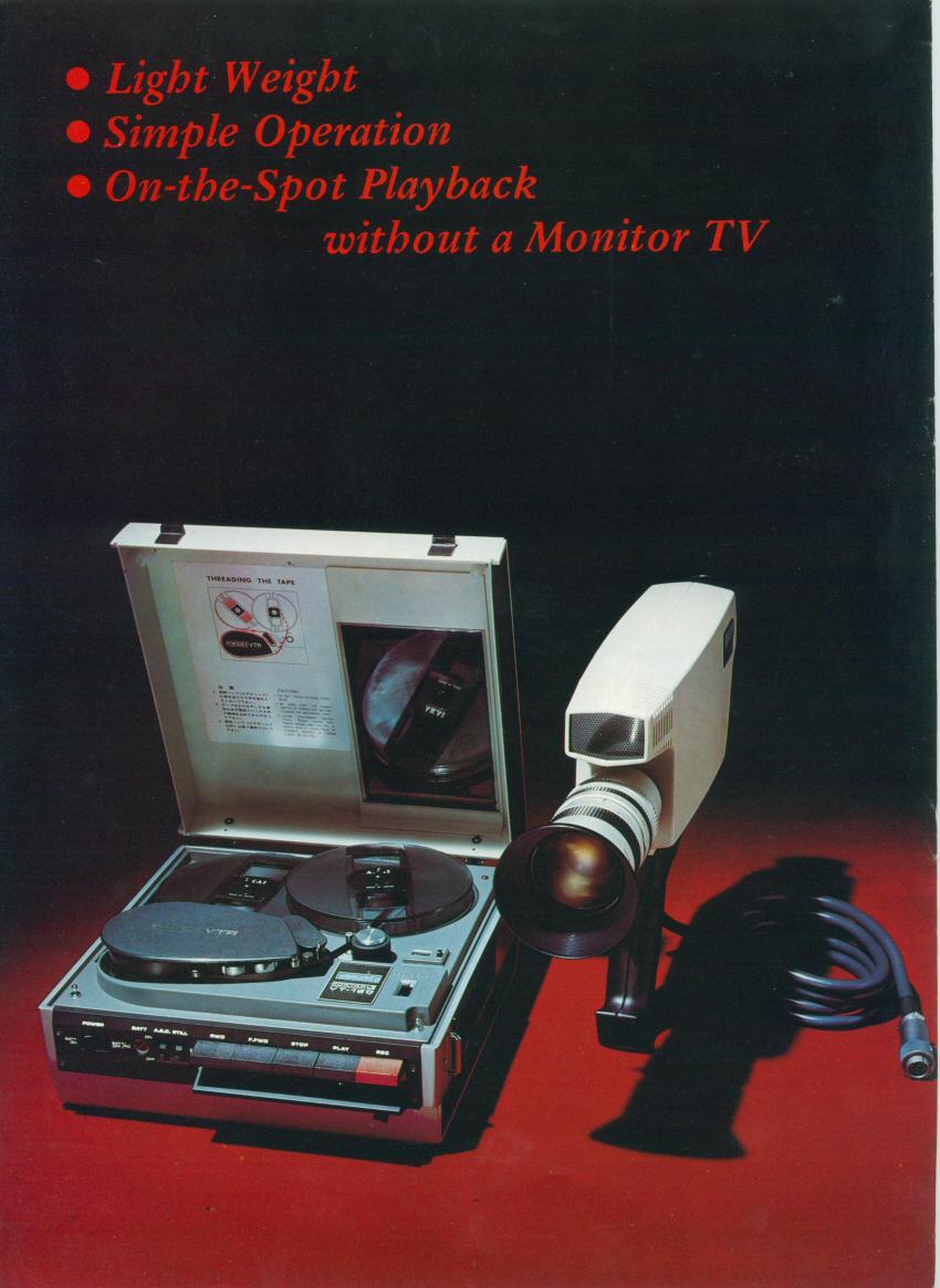 Brochure AKAI VT-120 Telecamera Registratore video Pubblicità Depliant Catalogo 