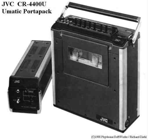 JVC CR-4400U 3/4 inch Umatic portapack VCR