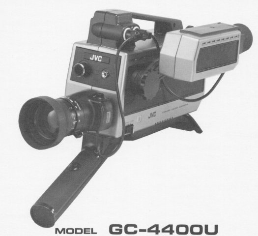 GC-4400U Two tube, portable color vidicon camera with viewfinder.