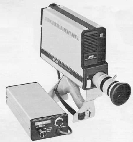 GC-4800U, Two tube, portapack viewfinder, color vidicon camera.