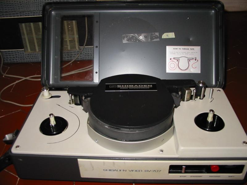 SV-707 Record Only portapack VTR and FP-707 vidicon camera