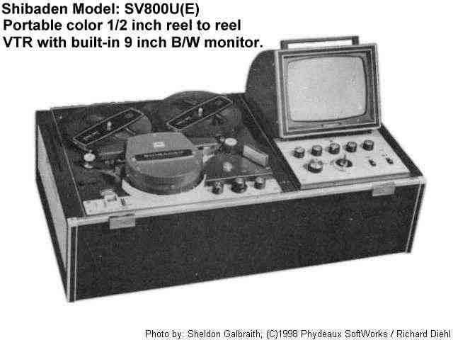 Shibaden SV-800U VTR with built in 9 inch receiver / monitor.